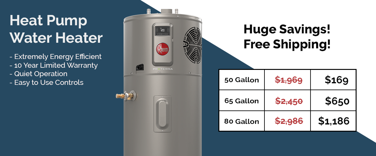 Heat Pump Water Heater Instant Rebate graphic